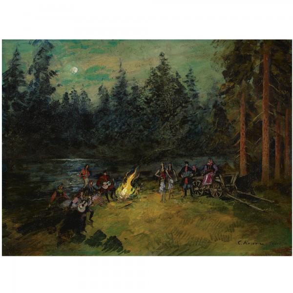The Camp Fire by Constantin Korovin